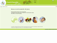 Tablet Screenshot of foodandfecundity.factlink.net